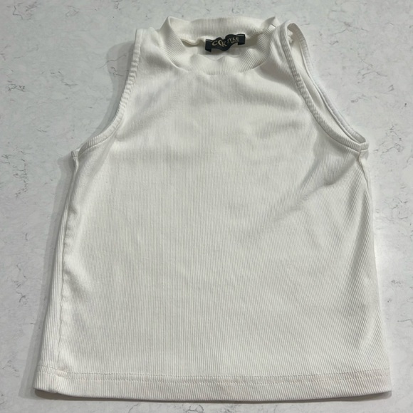 Cropped Basic High Neck Top - Picture 1 of 3